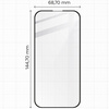 2x Szkło hartowane z ramką + szybka na aparat Bizon Edge 2 Pack do iPhone 16
