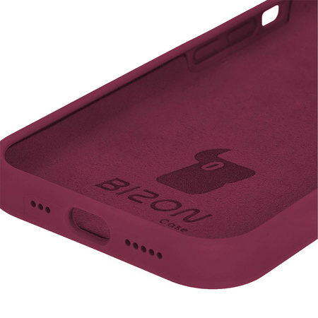 Etui silikonowe Bizon Soft Case do iPhone 15, ciemnofioletowe