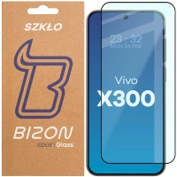 Szkło hartowane Bizon Glass Edge 2 do Vivo X300, czarna ramka