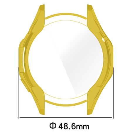 Etui Bizon Case Watch Felipe do Huawei Watch GT 4 46 mm, złote