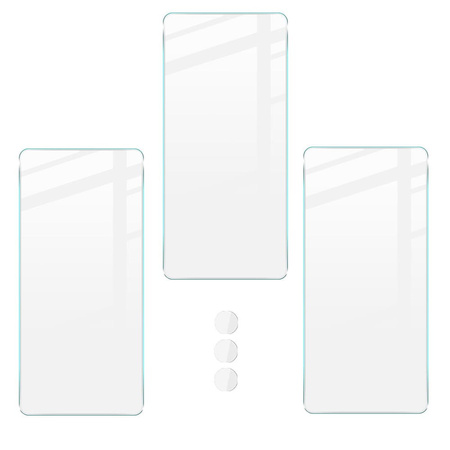 Szkło hartowane Bizon Glass Clear - 3 szt. + obiektyw, Motorola Edge 30