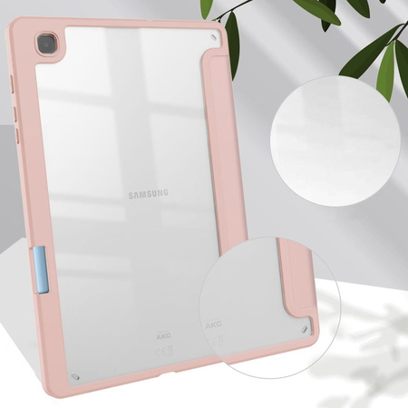 Etui Bizon Case Tab Clear Matt do Galaxy Tab S6 Lite 2024/2022/2020, różowozłote