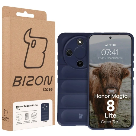 Pancerne etui Bizon Case Tur do Honor Magic8 Lite, granatowe