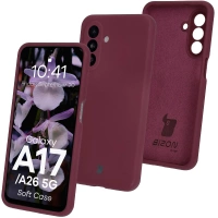 Silikonowe etui Bizon Soft Case do Galaxy A17 5G / A26 5G, ciemnofioletowe