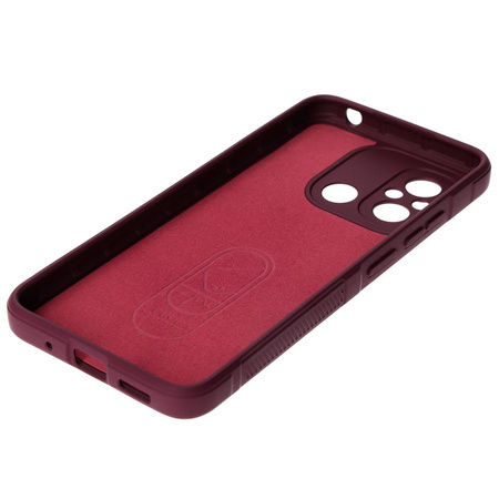 Pancerne etui Bizon Case Tur do Xiaomi Redmi 12C, burgundowe