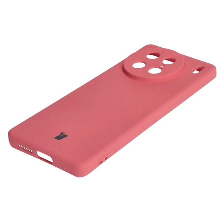 Etui Bizon Case Silicone Sq do VIVO X90 Pro, brudny róż