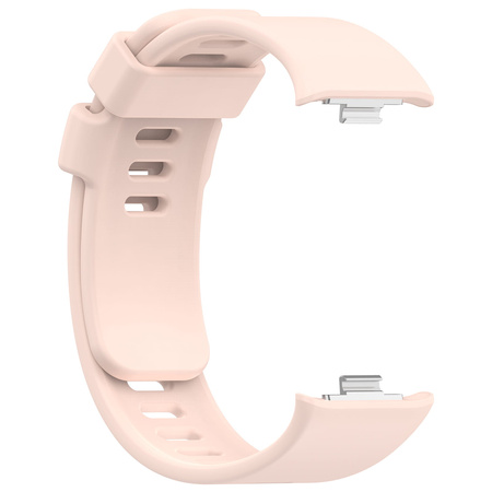 Pasek Bizon Strap Watch Silicone B do Redmi Watch 4 / Xiaomi Smart Band 9 Pro / 8 Pro, jasnoróżowy