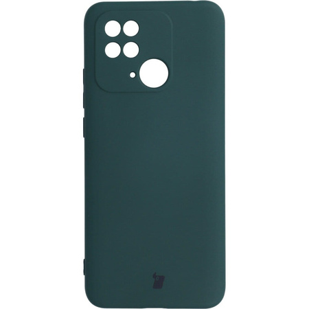 Etui Bizon Case Silicone do Xiaomi Redmi 10C, ciemnozielone