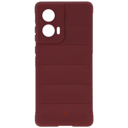 Pancerne etui Bizon Case Tur do Motorola Edge 50 Fusion, burgundowe