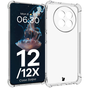 Elastyczne etui Bizon Case Salpa do Realme 12/12X, przezroczyste