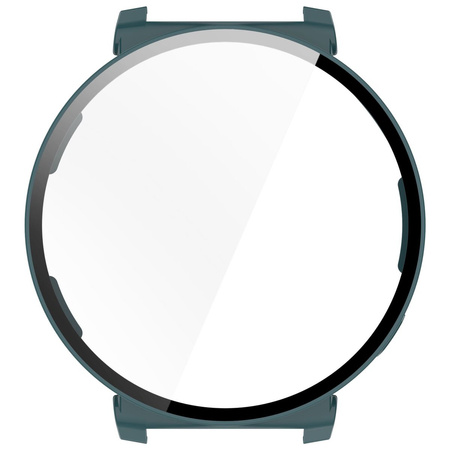 Etui ze szkłem do zegarka Bizon Case Watch Adamo do Huawei Watch GT 5 Pro 42 mm, zielone