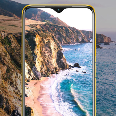 Szkło hartowane Bizon Glass Edge - 2 sztuki + ochrona na obiektyw, Xiaomi Poco M3, czarne