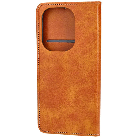 Etui z klapką Bizon Case Pocket Pro do Xiaomi Poco M4 Pro 5G / Xiaomi Redmi Note 11s 5G, brązowe