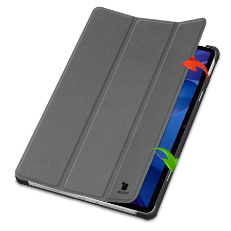 Etui z klapką Bizon Case Tab Croc do Xiaomi Redmi Pad 2, szare