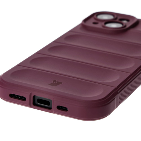 Pancerne etui Bizon Case Tur do iPhone 15, ciemnofioletowe