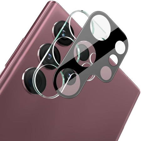 Szkło na aparat Bizon Glass Lens do Galaxy S23 Ultra, 2 sztuki