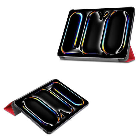 Etui Bizon Case Tab Croc do iPad Pro 13" 7 gen. 2024, czerwone