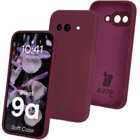 Silikonowe etui Bizon Soft Case do Google Pixel 9a, ciemnofioletowe
