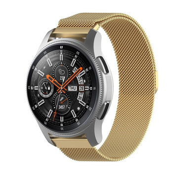 Pasek ze stali nierdzewnej do smartwatcha, Bizon Strap Watch Chain, Quick Release 20 mm, złoty