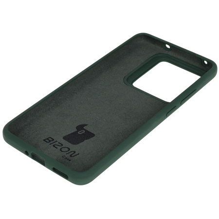 Silikonowe etui Bizon Soft Case do Realme GT 7 Pro, ciemnozielone