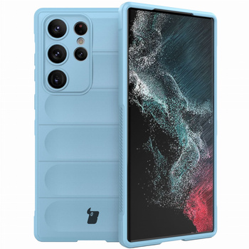 Pancerne etui Bizon Case Tur do Galaxy S23 Ultra, jasnoniebieskie