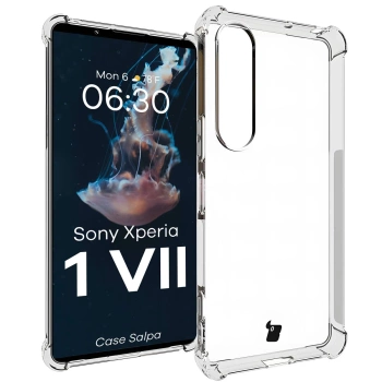 Elastyczne etui Bizon Case Salpa do Sony Xperia 1 VII, przezroczyste