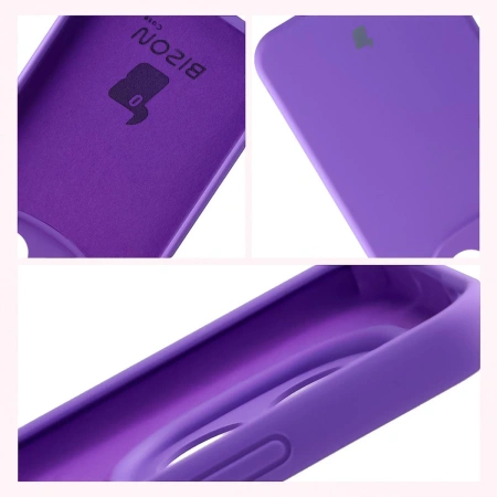 Silikonowe etui Bizon Soft Case do Xiaomi Redmi Note 15 Pro Plus 5G / POCO M8 Pro 5G, fioletowe