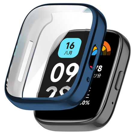 Etui Bizon Case Watch Felipe do Xiaomi Redmi Watch 3 Active, niebieskie