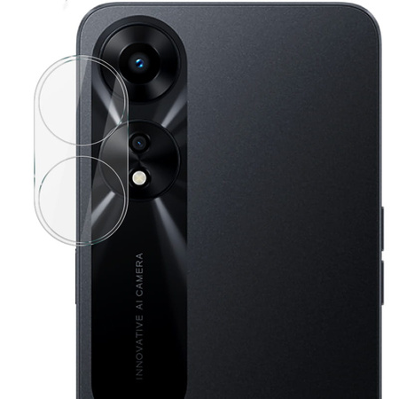 Szkło na aparat Bizon Glass Silk Lens do Oppo A78 4G, 2 sztuki