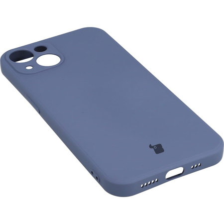 Etui Bizon Case Silicone do iPhone 13, szare