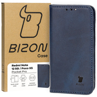 Etui z klapką Bizon Case Pocket Pro do Xiaomi Redmi Note 12 5G / Xiaomi Poco X5, granatowe