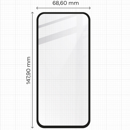 Szkło hartowane Bizon Glass Edge 2 do Pixel 8a, czarne