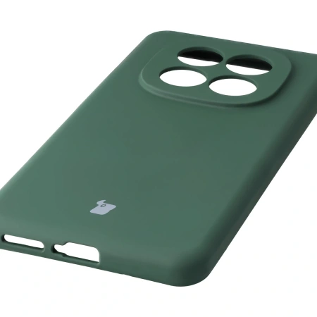 Silikonowe etui Bizon Soft Case do Xiaomi Redmi Note 15 Pro 4G, ciemnozielone