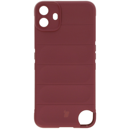 Pancerne etui Bizon Case Tur do Nothing CMF Phone 1, burgundowe