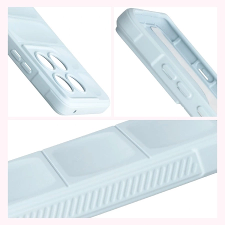 Pancerne etui Bizon Case Tur do Motorola Edge 60 Pro, jasnoniebieskie