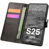 Etui z klapką Bizon Case Pocket do Galaxy S25 Ultra, czarne