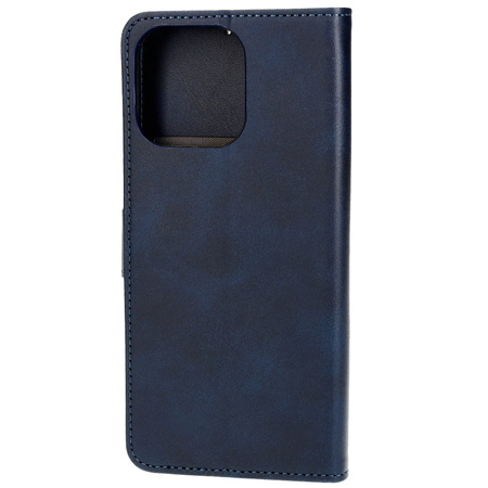 Etui z klapką Bizon Case Pocket do iPhone 15 Pro Max, granatowe