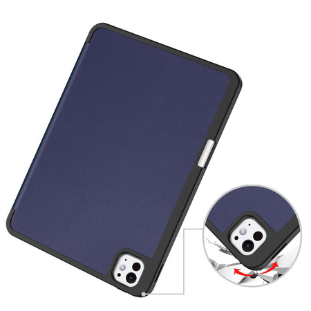 Etui Bizon Case Tab Lizard do iPad Pro 11" 5 gen. 2024, granatowe