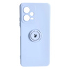 Etui Bizon Case Silicone Ring Sq do Xiaomi Redmi Note 12 5G/Poco X5, jasnofioletowe
