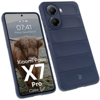Pancerne etui Bizon Case Tur do Xiaomi Poco X7 Pro, granatowe