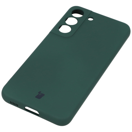 Etui Bizon Case Silicone do Galaxy S22, ciemnozielone