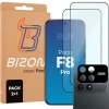 2x Szkło + szybka na aparat Bizon Edge Pack do Xiaomi POCO F8 Pro