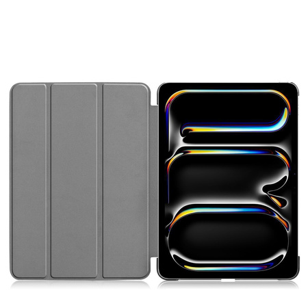 Etui Bizon Case Tab Croc do iPad Pro 11" 2025 / 2024, ciemnofioletowe