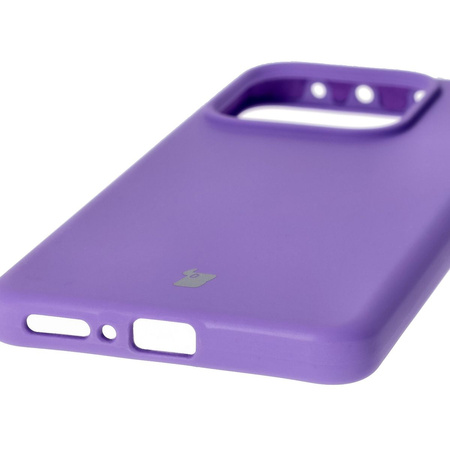 Silikonowe etui Bizon Soft Case do Xiaomi Redmi Note 14 5G, fioletowe
