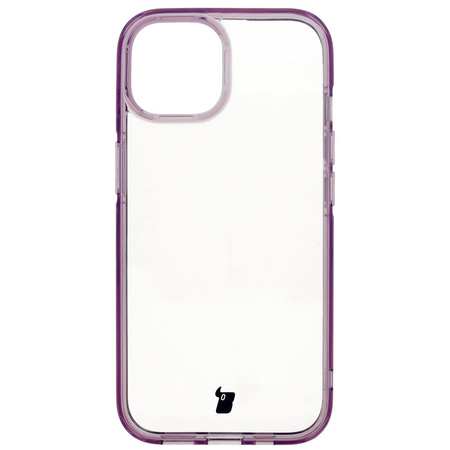 Etui Bizon Case Halo do iPhone 15, przezroczysto-fioletowe