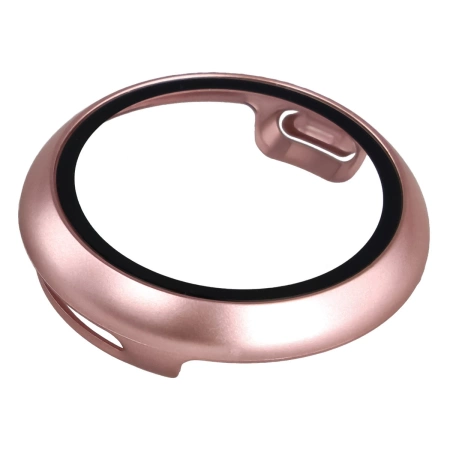 Etui ze szkłem do zegarka Bizon Case+Glass Watch do Google Pixel Watch 4 41 mm, różowozłote