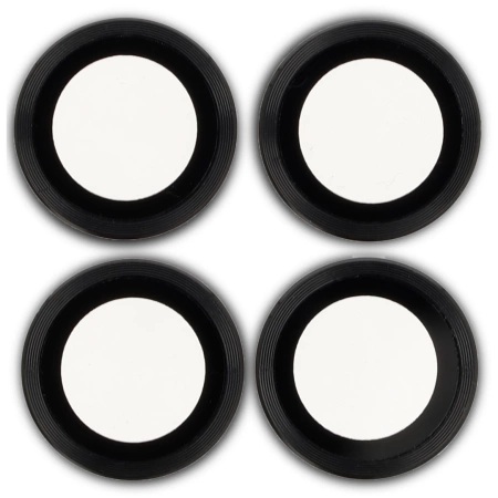 Szkło na aparat Bizon Glass Snap Lens do Motorola Edge 60 / 60 Pro / 60 Fusion, 1 zestaw, czarna ramka