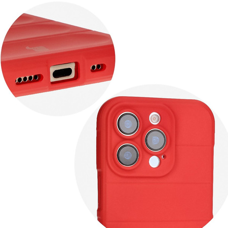 Pancerne etui Bizon Case Tur do iPhone 16 Pro, czerwone