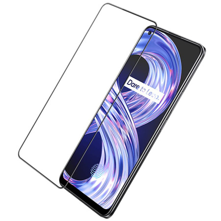 Szkło hartowane Bizon Glass Edge do Realme 8 / 8 Pro, czarne