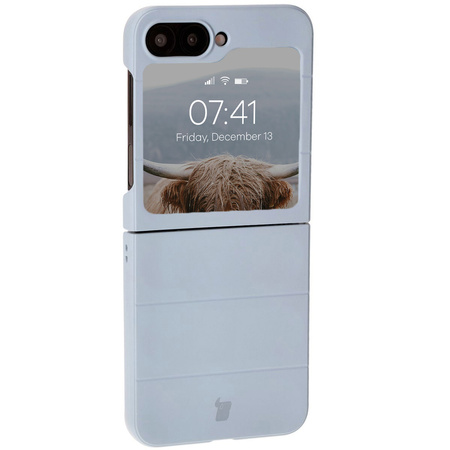 Pancerne etui Bizon Case Tur do Galaxy Z Flip7 FE / Z Flip6, jasnoniebieskie